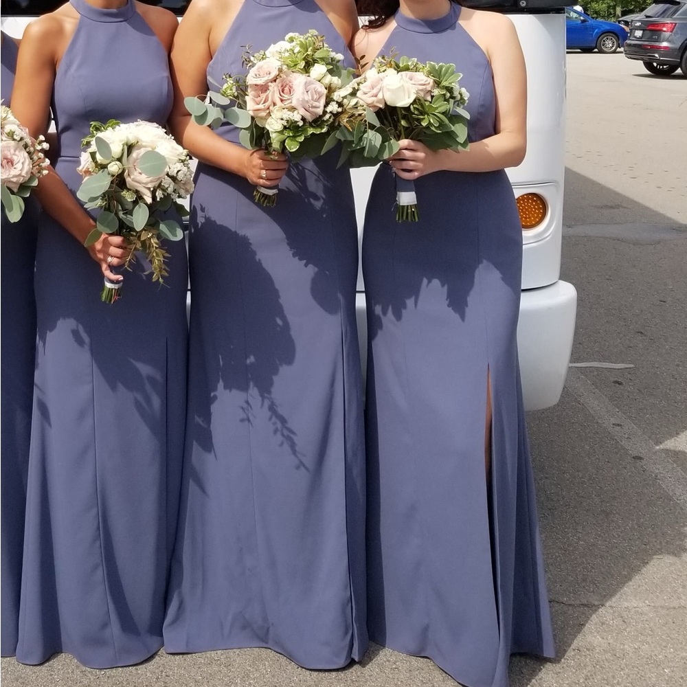 AFTER SIX Silverstone Halter Dress